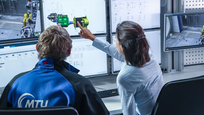Control room of the multifunction rotary test bench (MRP)