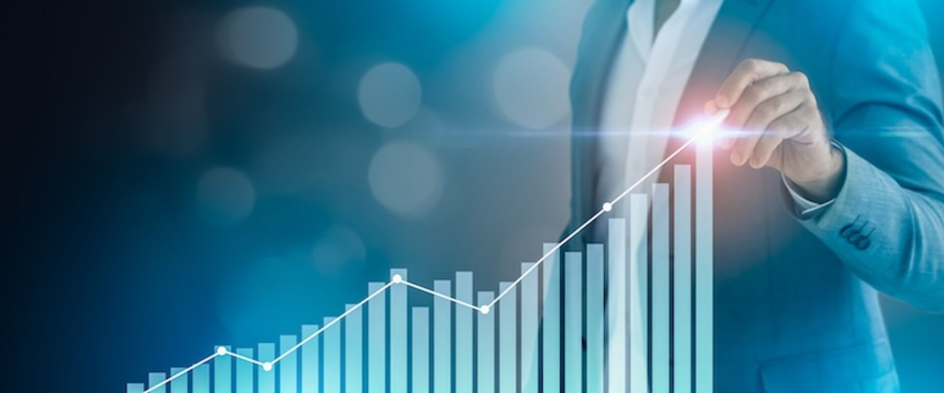 Business,Growth,boost,Up,Business,Or,Success,Concept.businessman,Pointing,Arrow,Graph