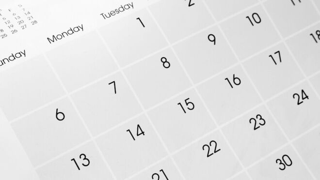 Closeup,Of,Dates,On,Calendar,Page Closeup,Of,Dates,On,Calendar,Page